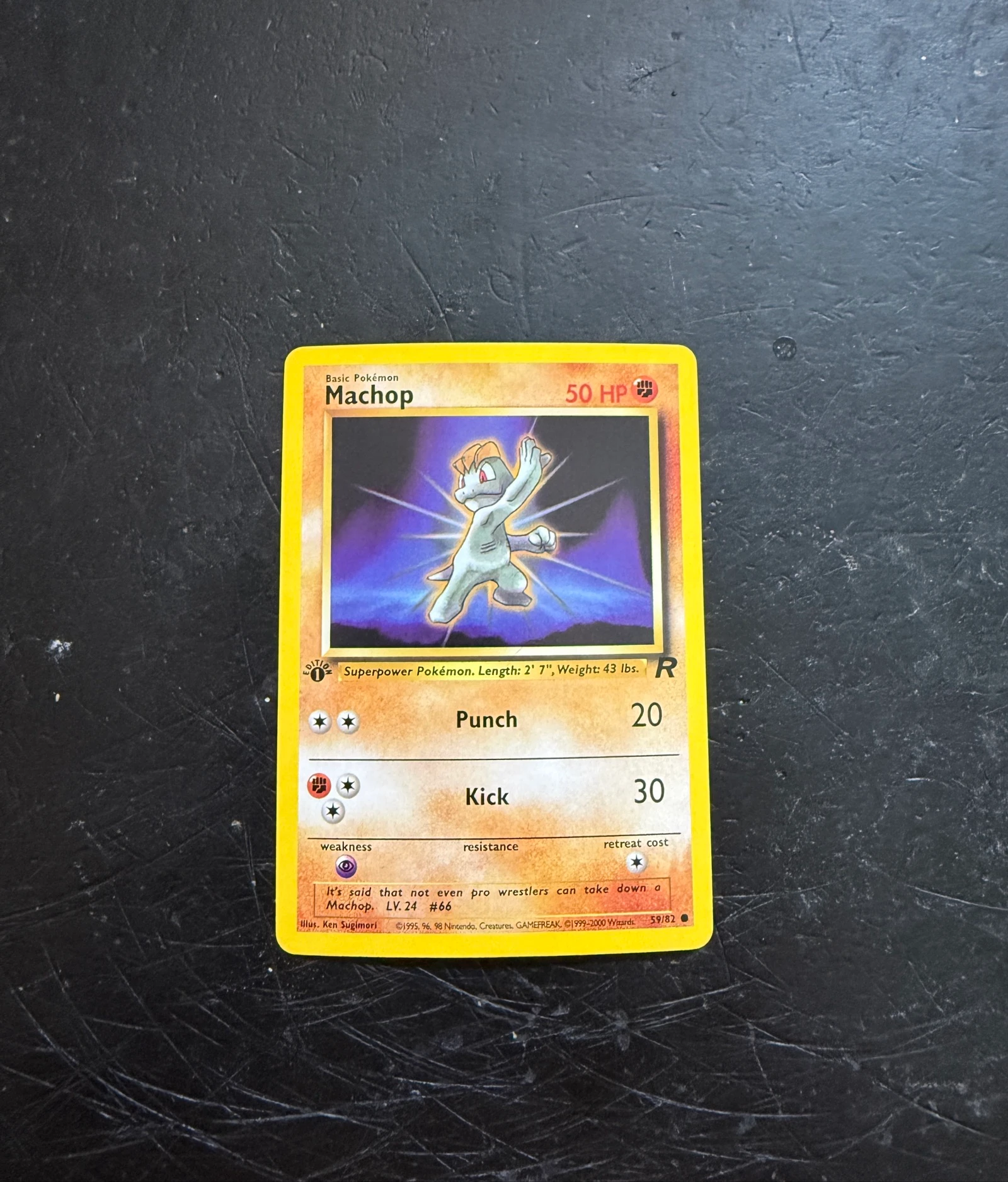 Carta Pokemon Machop Team Rocket First Edition 